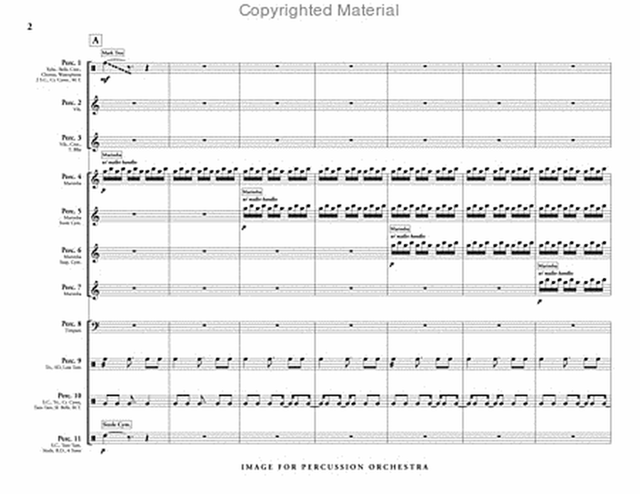 Image for Percussion Orchestra (score & parts) image number null