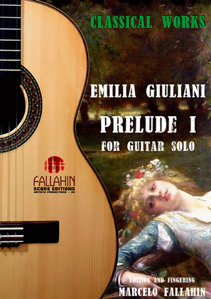 Book cover for PRELUDE I - EMILIA GIULIANI - FOR GUITAR SOLO
