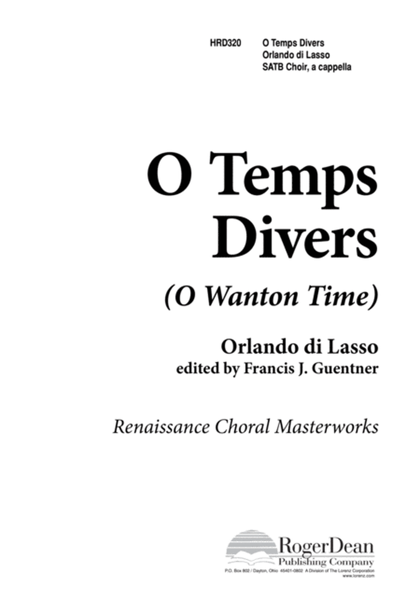 O Temps Divers - O Wanton Time