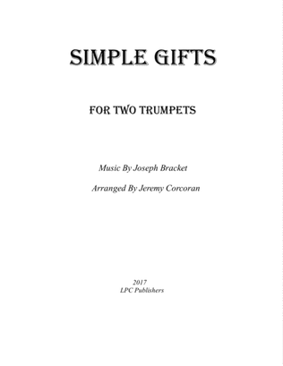 Book cover for Simple Gifts for Two Trumpets