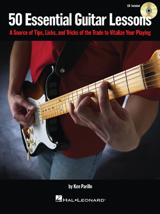 Book cover for 50 Essential Guitar Lessons