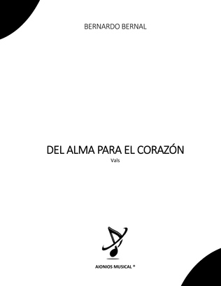 Book cover for Del alma para el corazón - Vals