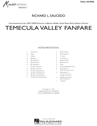 Temecula Valley Fanfare - Full Score