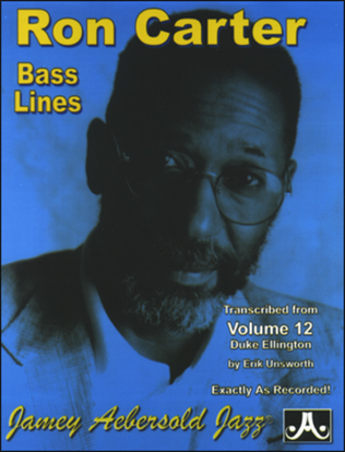 Book cover for Ron Carter Bass Lines - Transcribed From Volume 12