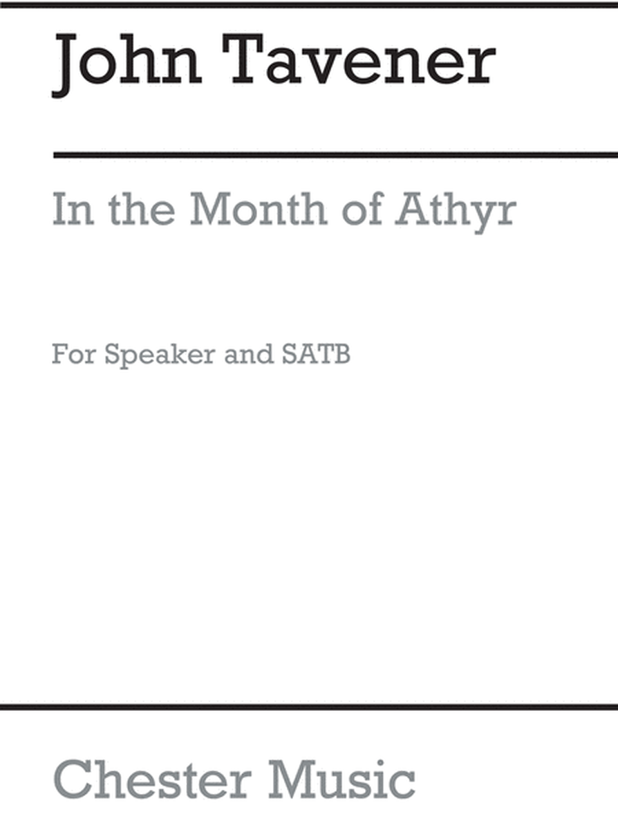 In The Month Of Athyr