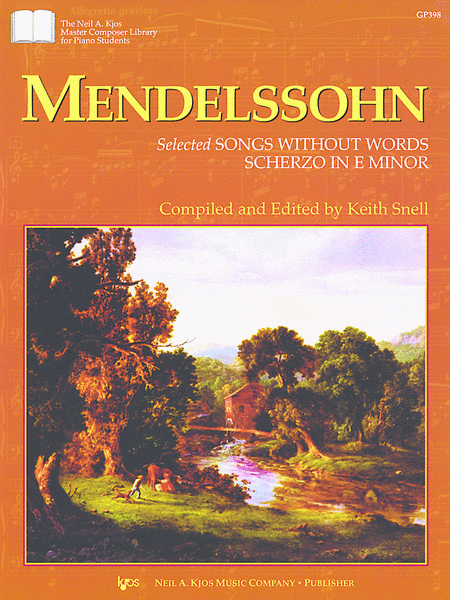 Mendelssohn Selected Songs W/Out Words Scherzo In E Minor