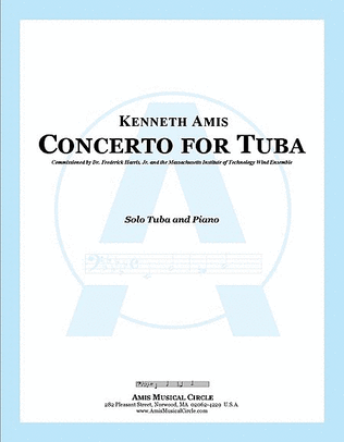 Book cover for Concerto for Tuba and Piano