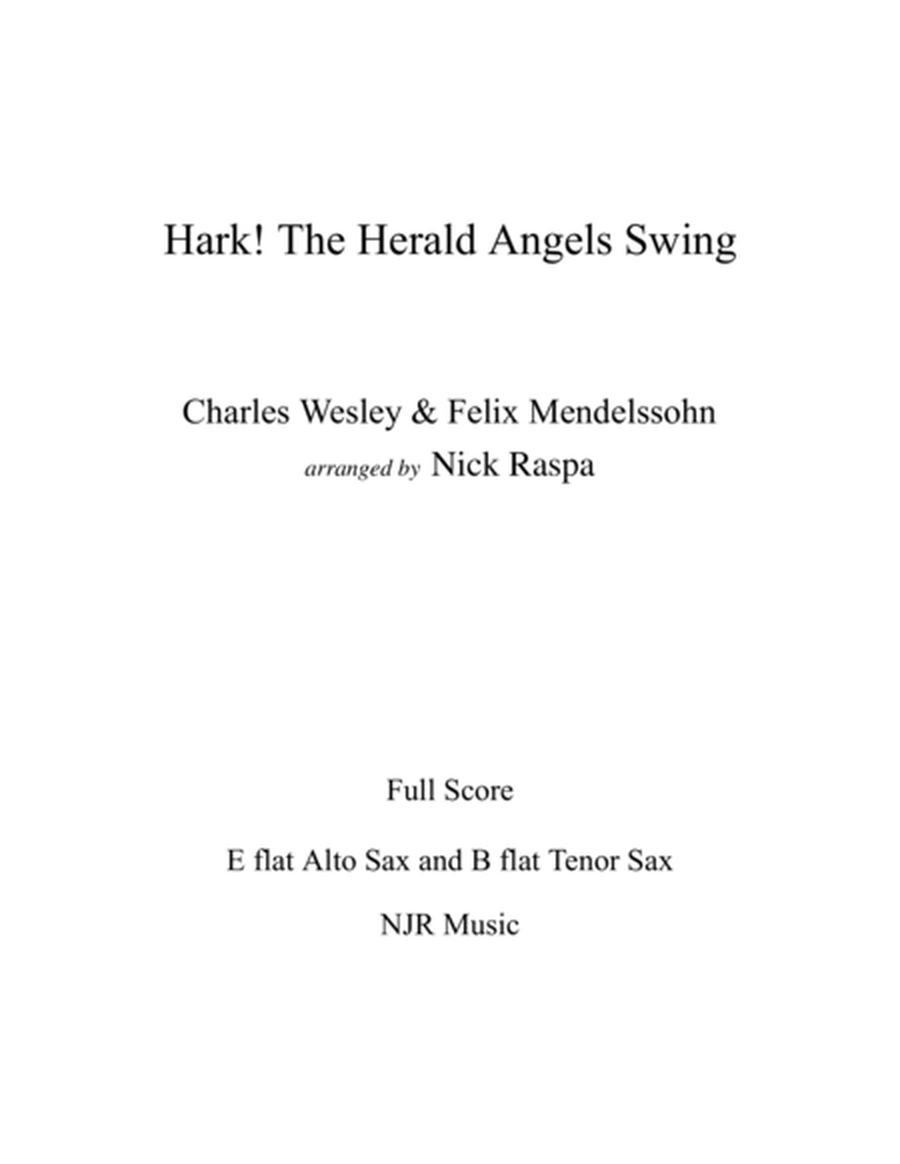 Hark! The Herald Angels Swing (Alto Sax & Tenor Sax) Full Set image number null