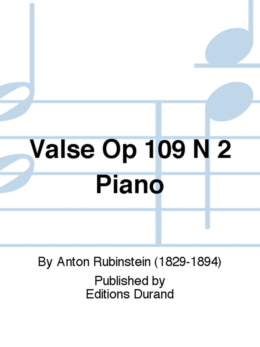 Valse Op 109 N 2 Piano