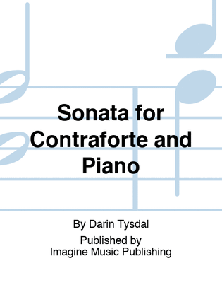 Book cover for Sonata for Contraforte and Piano
