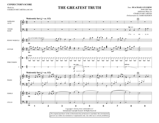 Book cover for The Greatest Truth - Full Score