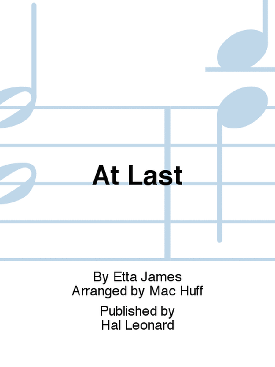 At Last (arr. Mac Huff) image number null
