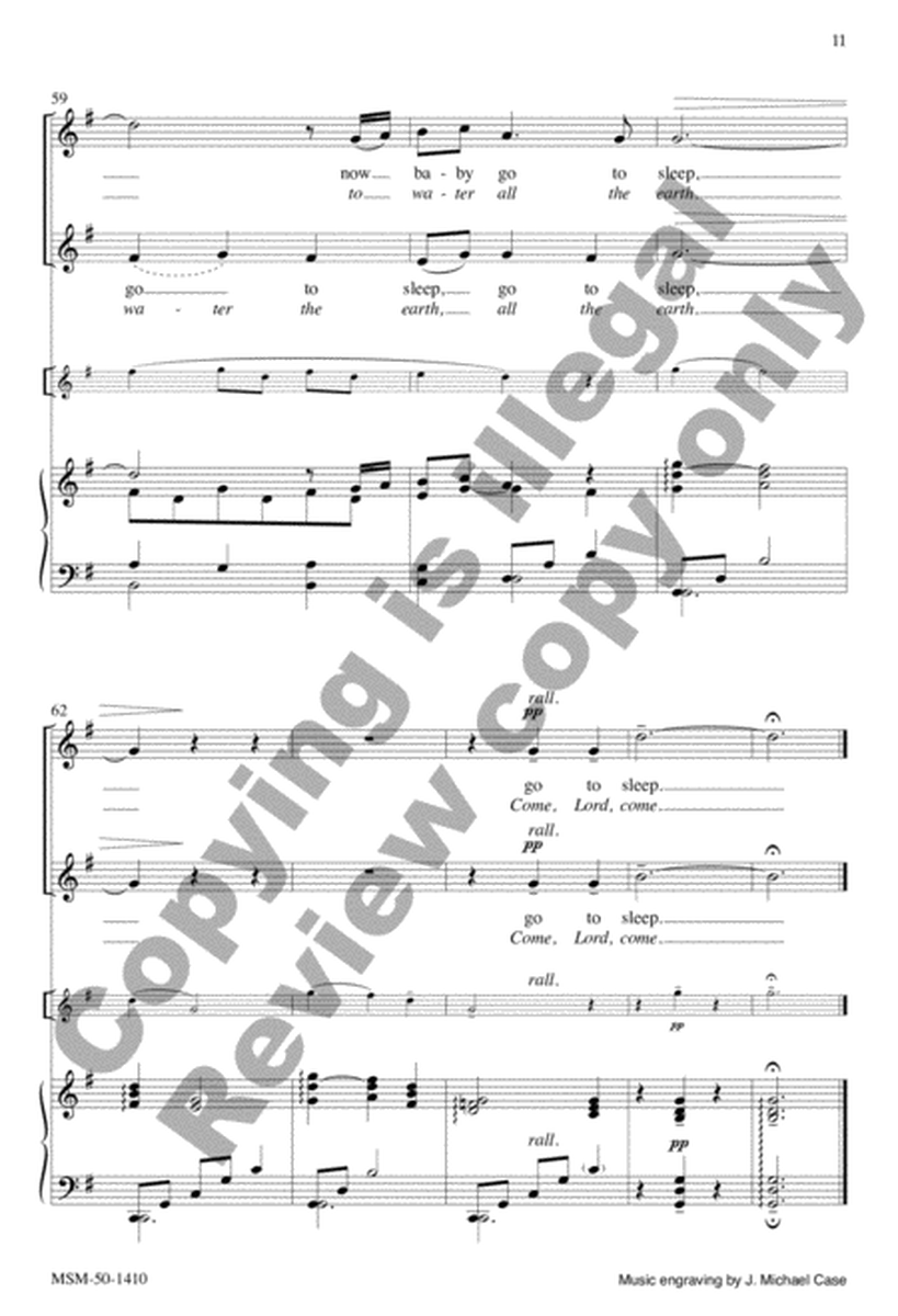 Mary Sings Her Lullaby/Like Gentle Rain (Choral Score) image number null