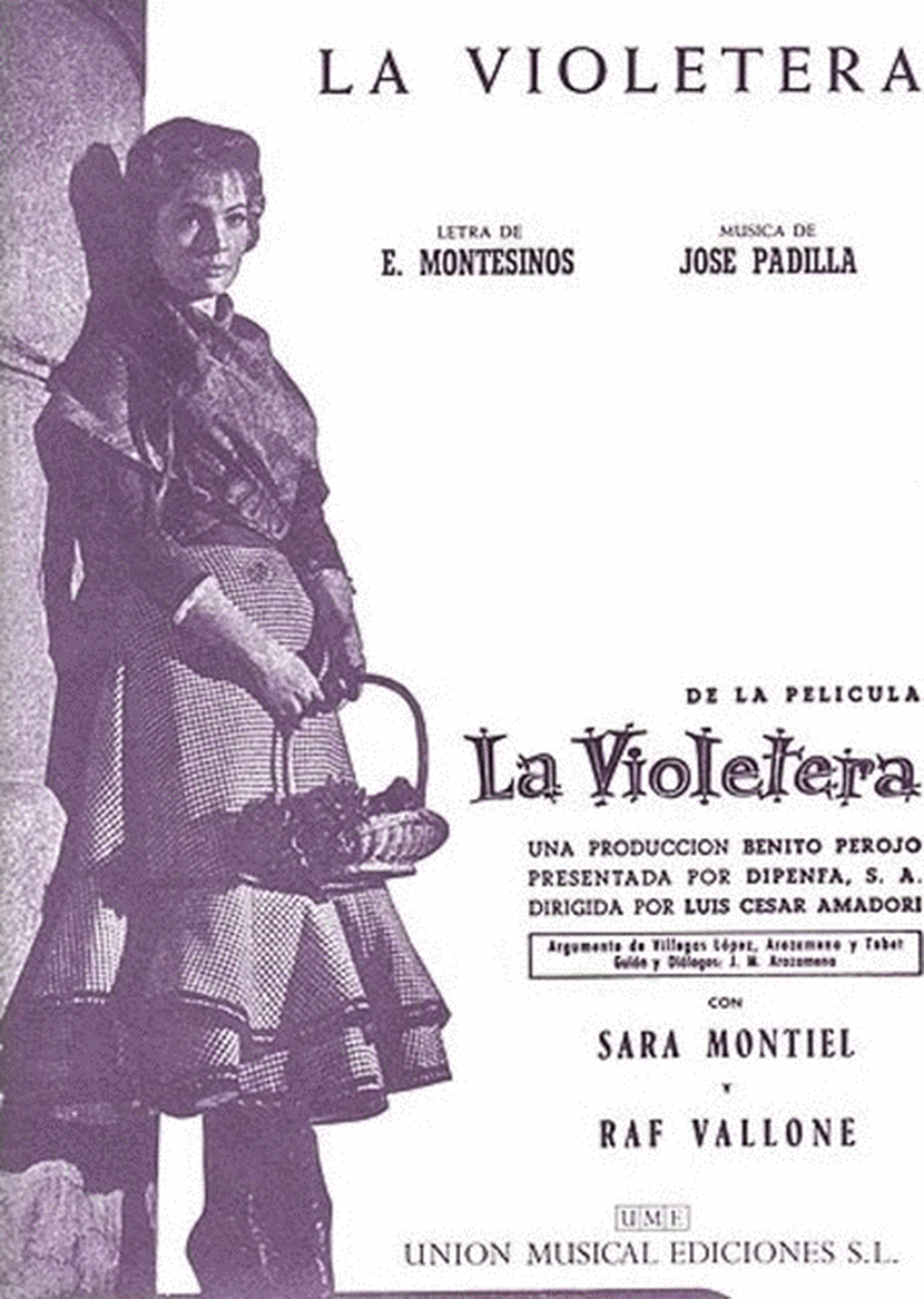 Padilla La Violetera Cancion Voice/Piano