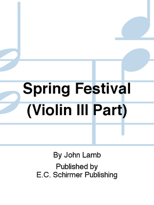 Book cover for Spring Festival (Violin III Part)