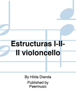 Book cover for Estructuras I-II-II violoncello