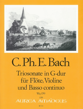 Book cover for Trio Sonata G major Wq 150