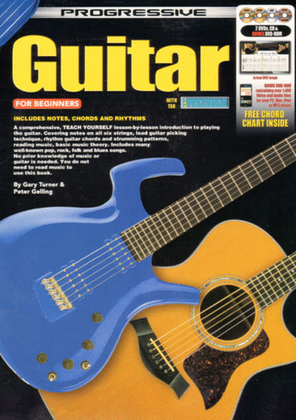 Book cover for Progressive Guitar for Beginners Book/CD/2DVDs plus Bonus DVD-Rom