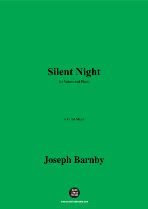 Book cover for Barnby-Silent Night,in G flat Major