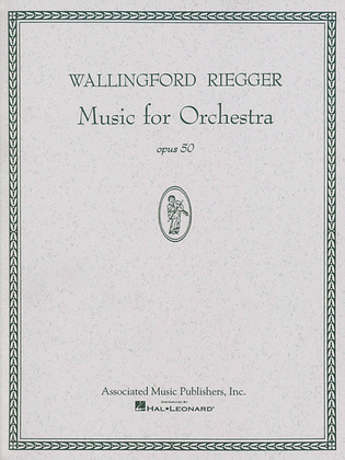 Book cover for Music for Orchestra, Op. 50