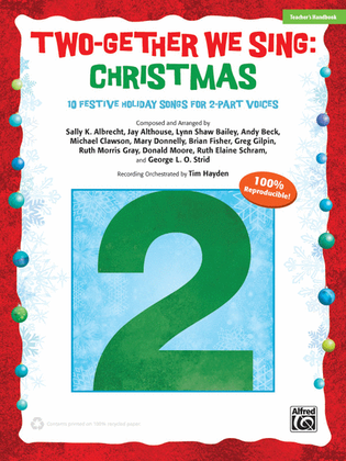 Book cover for Two-Gether We Sing -- Christmas