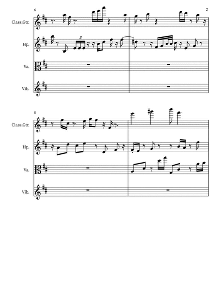 Z 93 (game) for Guitar, Harp, Viola, Vibraphone