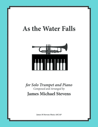 Book cover for As the Water Falls - Trumpet & Piano