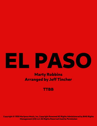 Book cover for El Paso