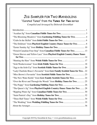 Jig Sampler for Two Mandolins