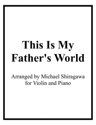 Book cover for This Is My Father's World - Violin