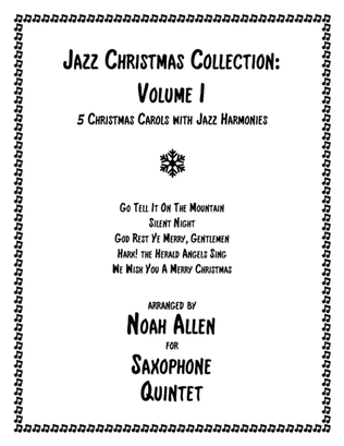 Book cover for Jazz Christmas Collection: Volume I (Saxophone Quintet)