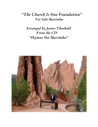Book cover for Solo Marimba "The Church Is One Foundation"