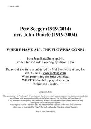Book cover for Where Have All The Flowers Gone?