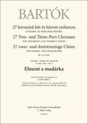 Book cover for Elment a Madarka - BB111a