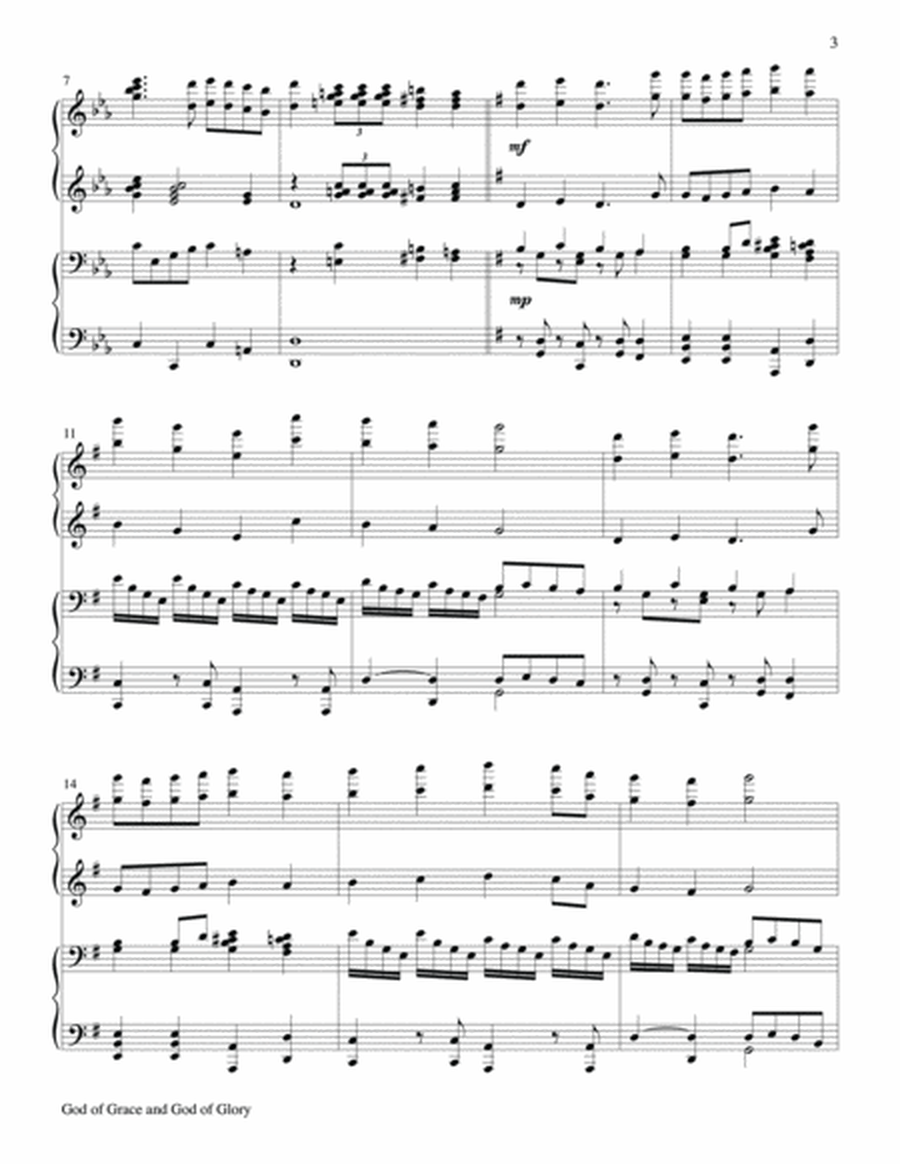 Glory to God: Hymn Settings for 4-Hand Piano-Digital Download