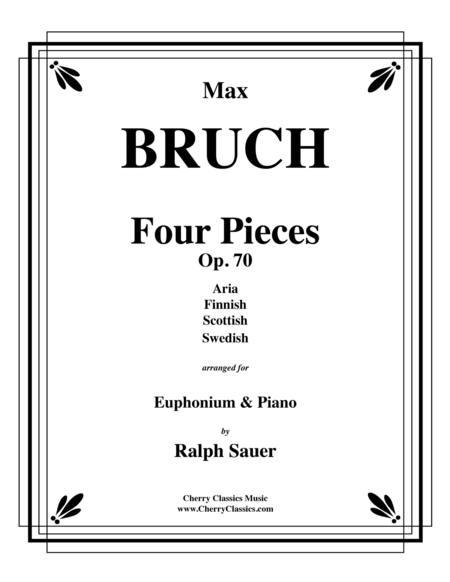 Four Pieces, Op. 70 for Euphonium and Piano