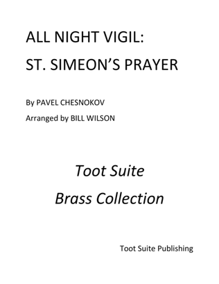 Book cover for "St. Simeon's Prayer" from All Night Vigil