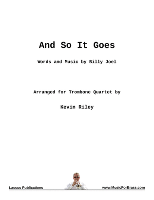 Book cover for And So It Goes