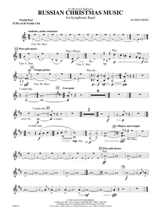 Russian Christmas Music: (wp) B-flat Tuba T.C.