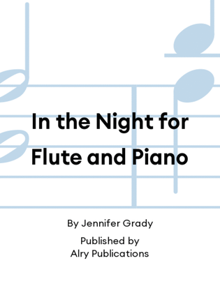 Book cover for In the Night for Flute and Piano