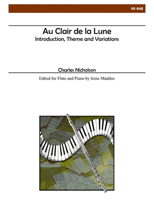 Au Clair de la Lune for Flute and Piano