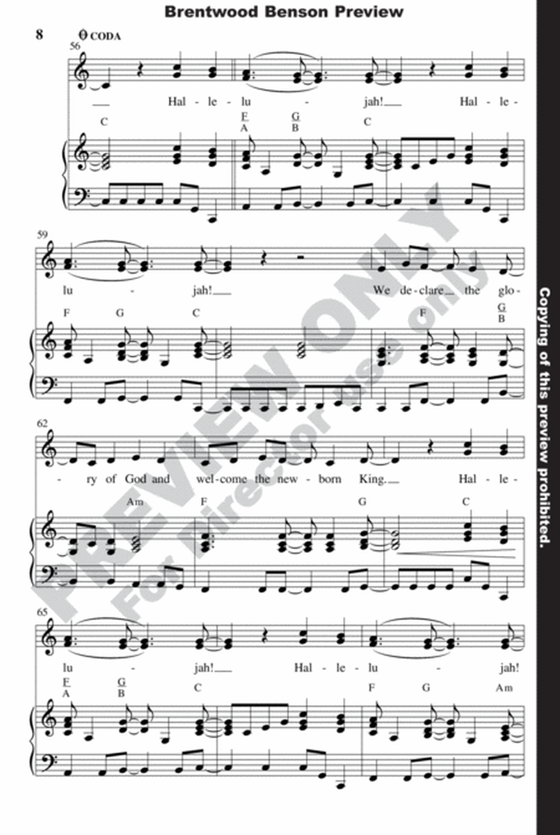 For The Glory Of The King (Choral Book) image number null