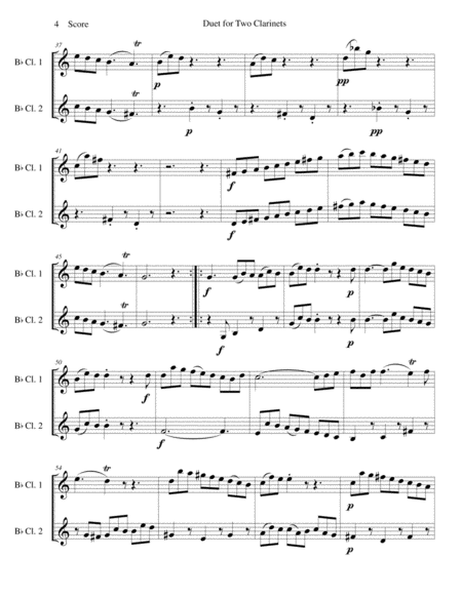 CPE Bach Duet for Two Clarinets image number null