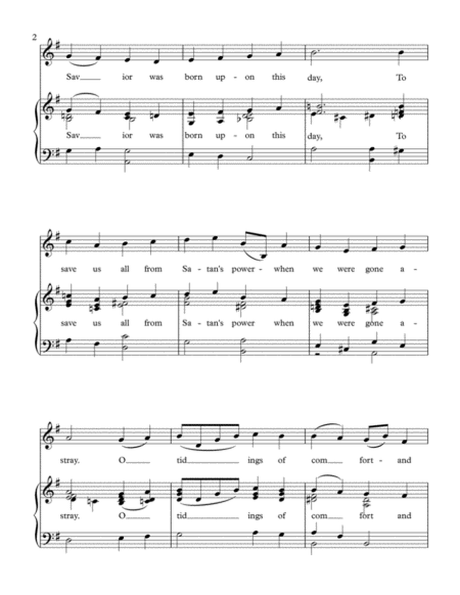 Piano Background for "God Rest Ye Merry, Gentlemen"-Guitar and Piano image number null