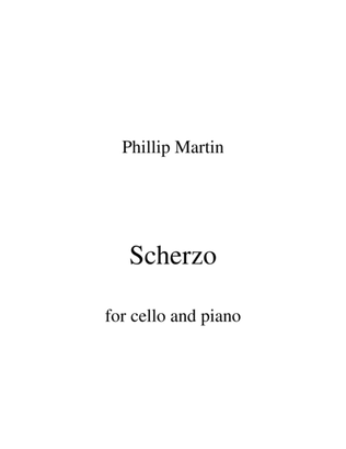 Book cover for Scherzo for cello and piano