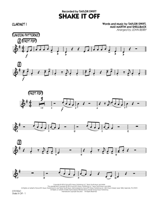 Book cover for Shake It Off - Bb Clarinet 1