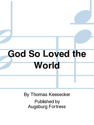 Book cover for God So Loved the World