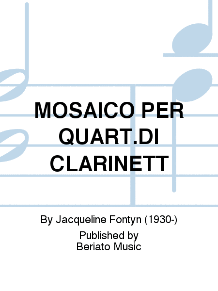 MOSAICO PER QUART.DI CLARINETT