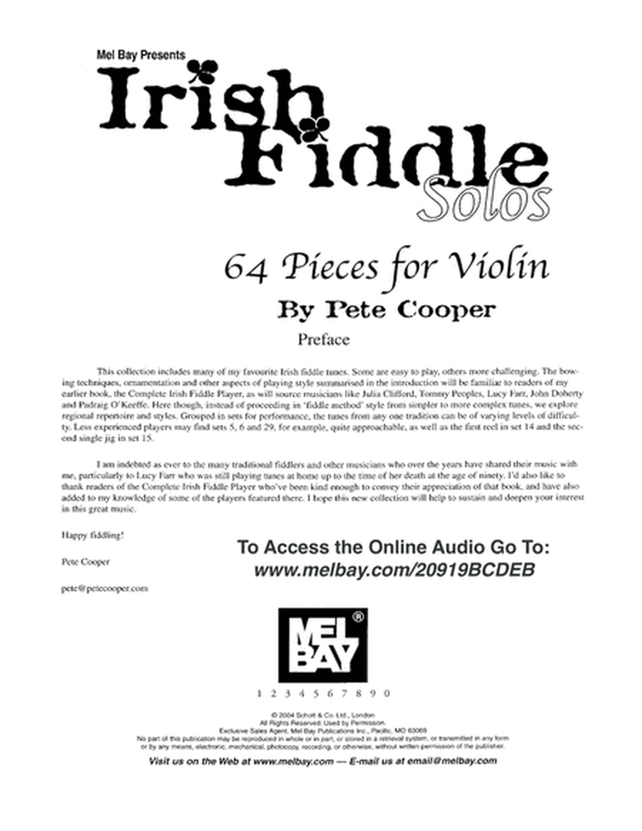 Irish Fiddle Solos image number null