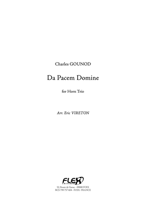 Book cover for Da Pacem Domine